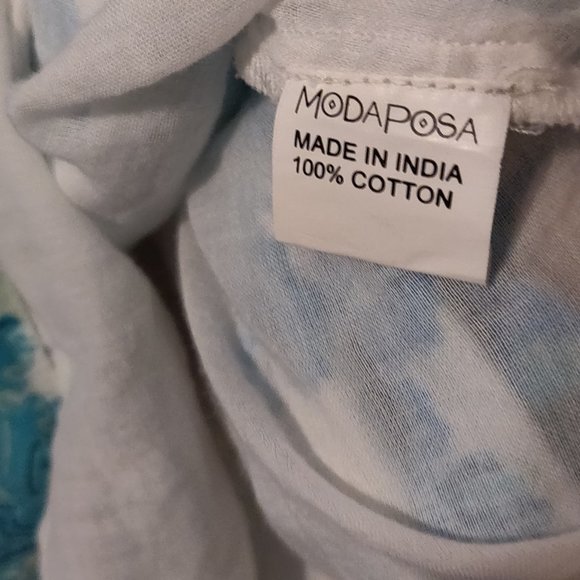 Modaposa Felice Pin Tuck Sleeveless Cotton Dress SIZE MEDIUM - Picture 7 of 9